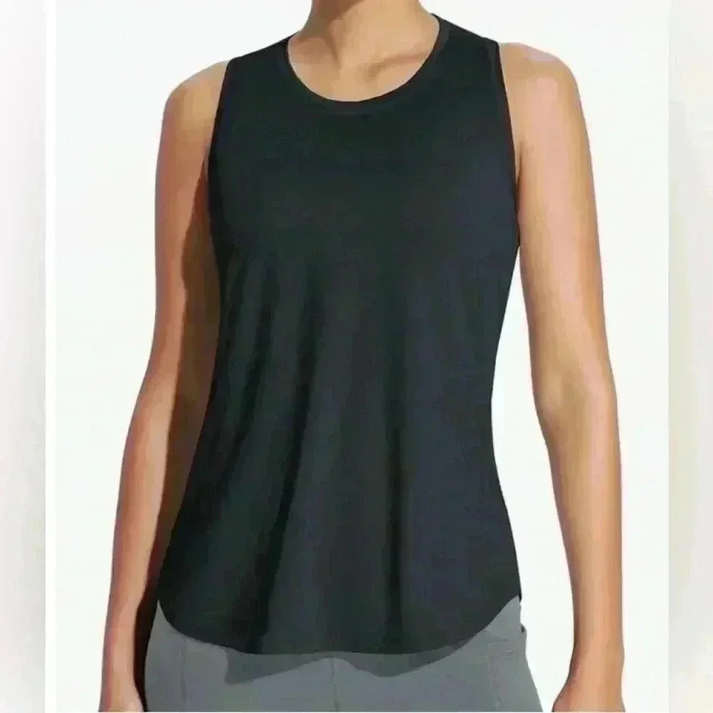 Long sleeveless t-shirt with crossed back size S